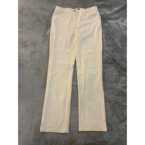 Chico's So Lifting Straight Leg Stretch Cream Pants Off White Beige Size 0.5 (6)